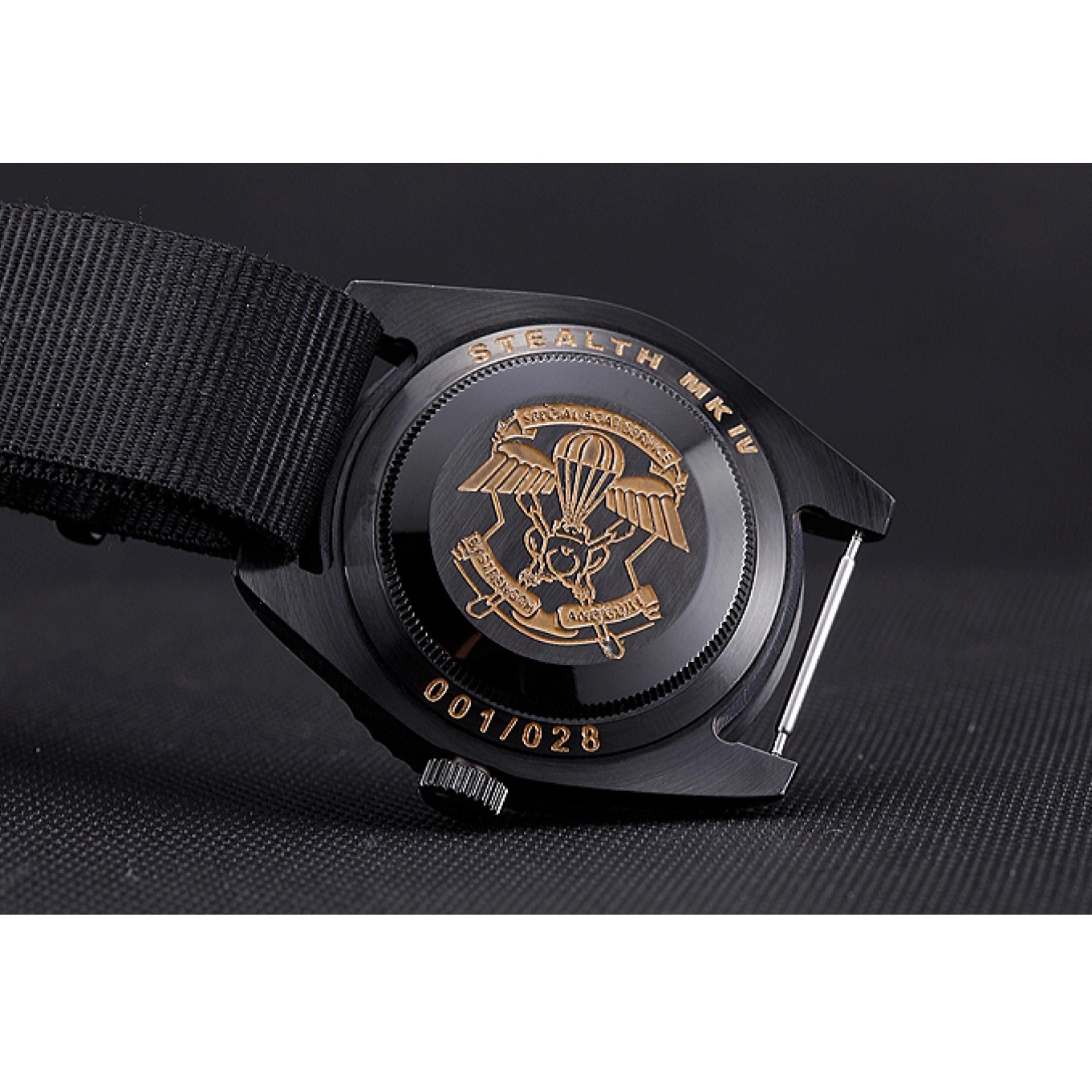 Aaa fake watches 621993 Black Submariner Stealth Rolex 0821